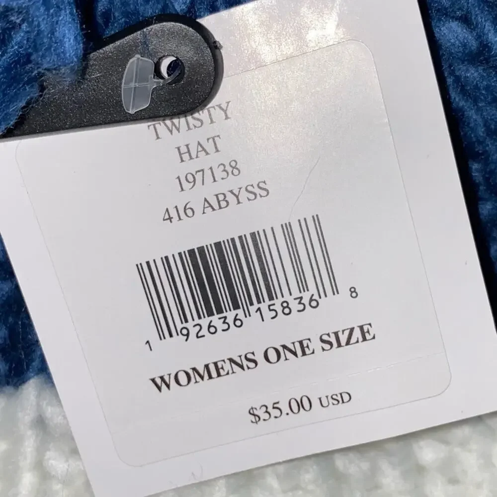 NWT Spyder Blue‎ & White Striped Beanie Stocking Cap